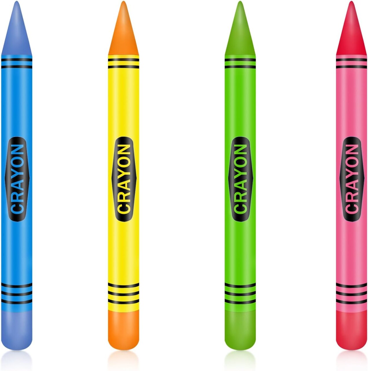 Back To School Balloons Decorations (4crayons) 2 x 2 x 0.4 inches